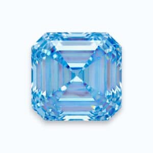diamant asscher bleu