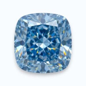 diamant bleu de forme coussin