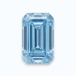 Diamant bleu taille émeraude