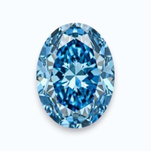 diamant bleu de taille ovale