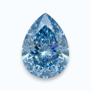 Diamant poire bleu