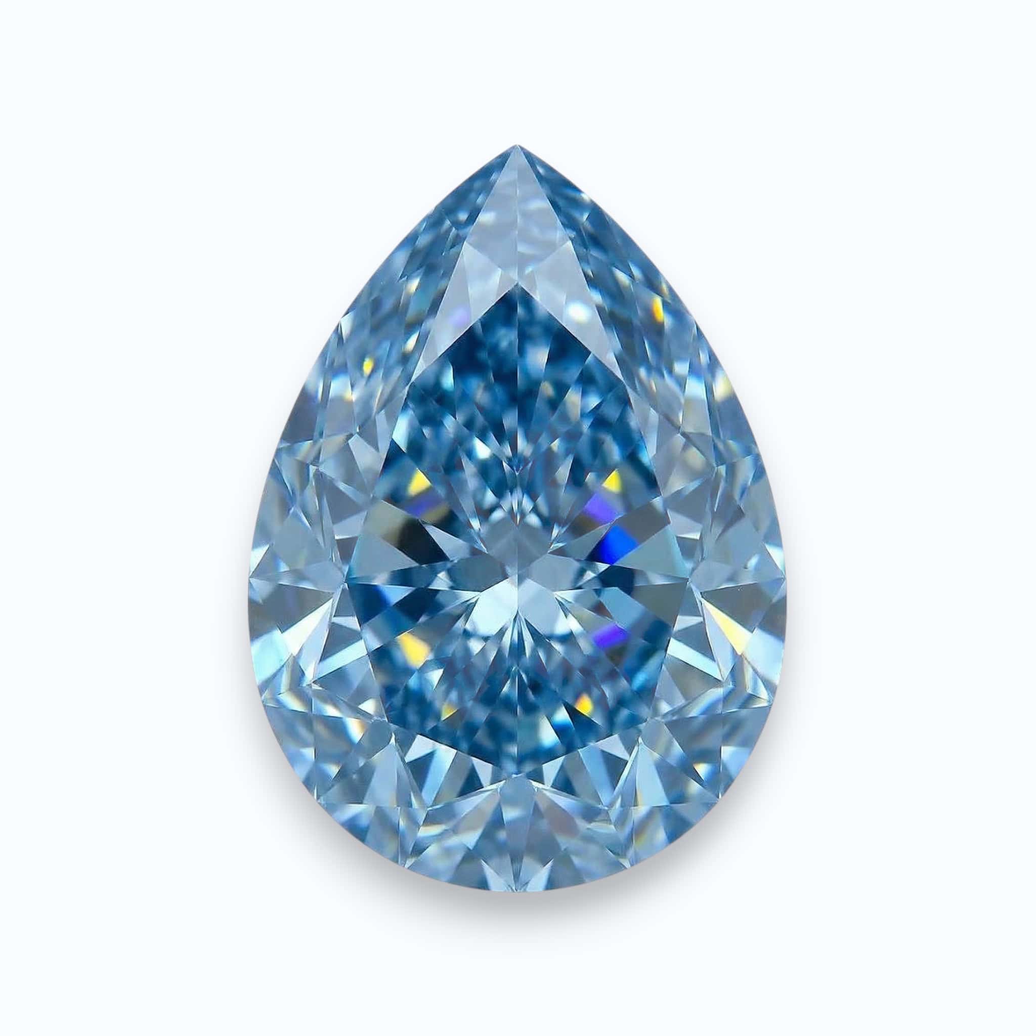 Diamant poire bleu Diamant poire bleu