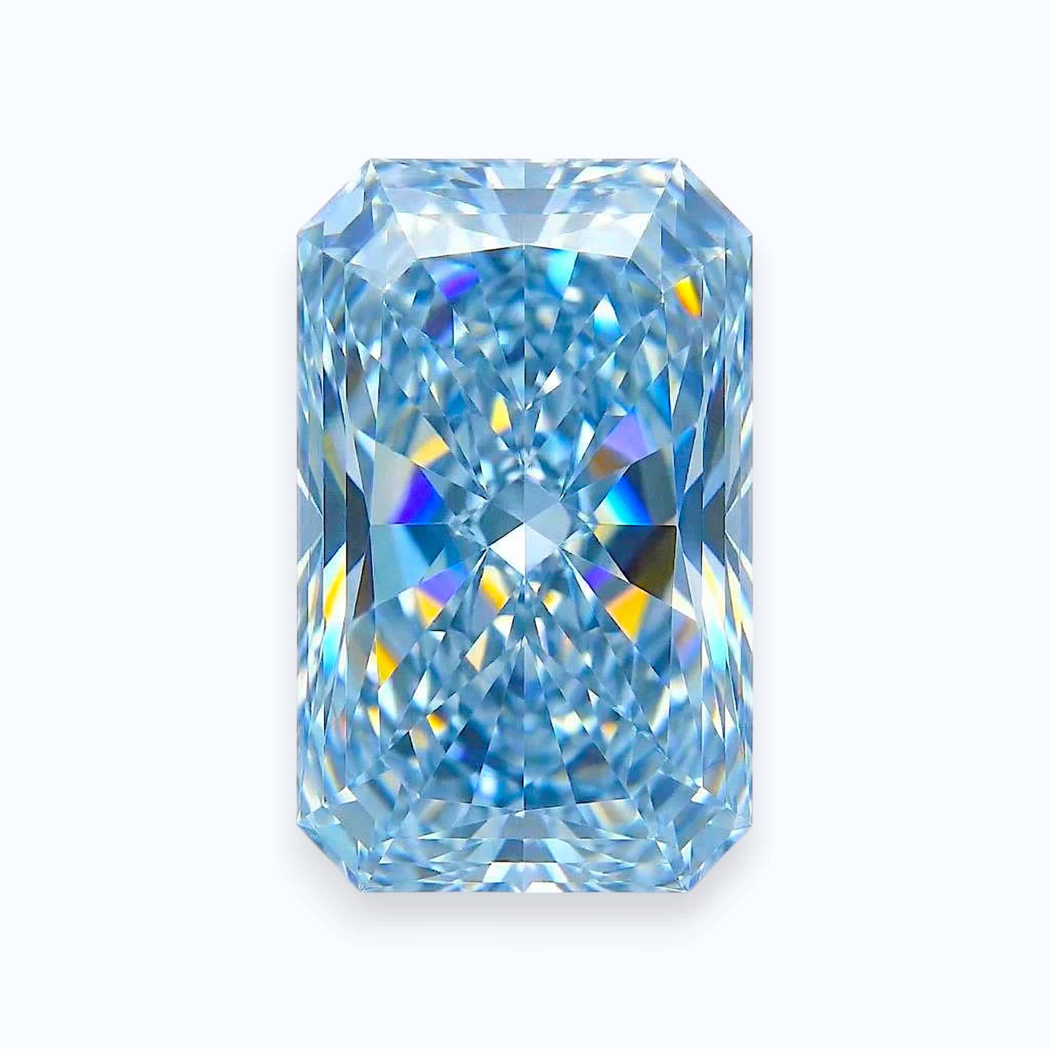 diamant bleu de forme rayonnante diamant bleu de forme rayonnante