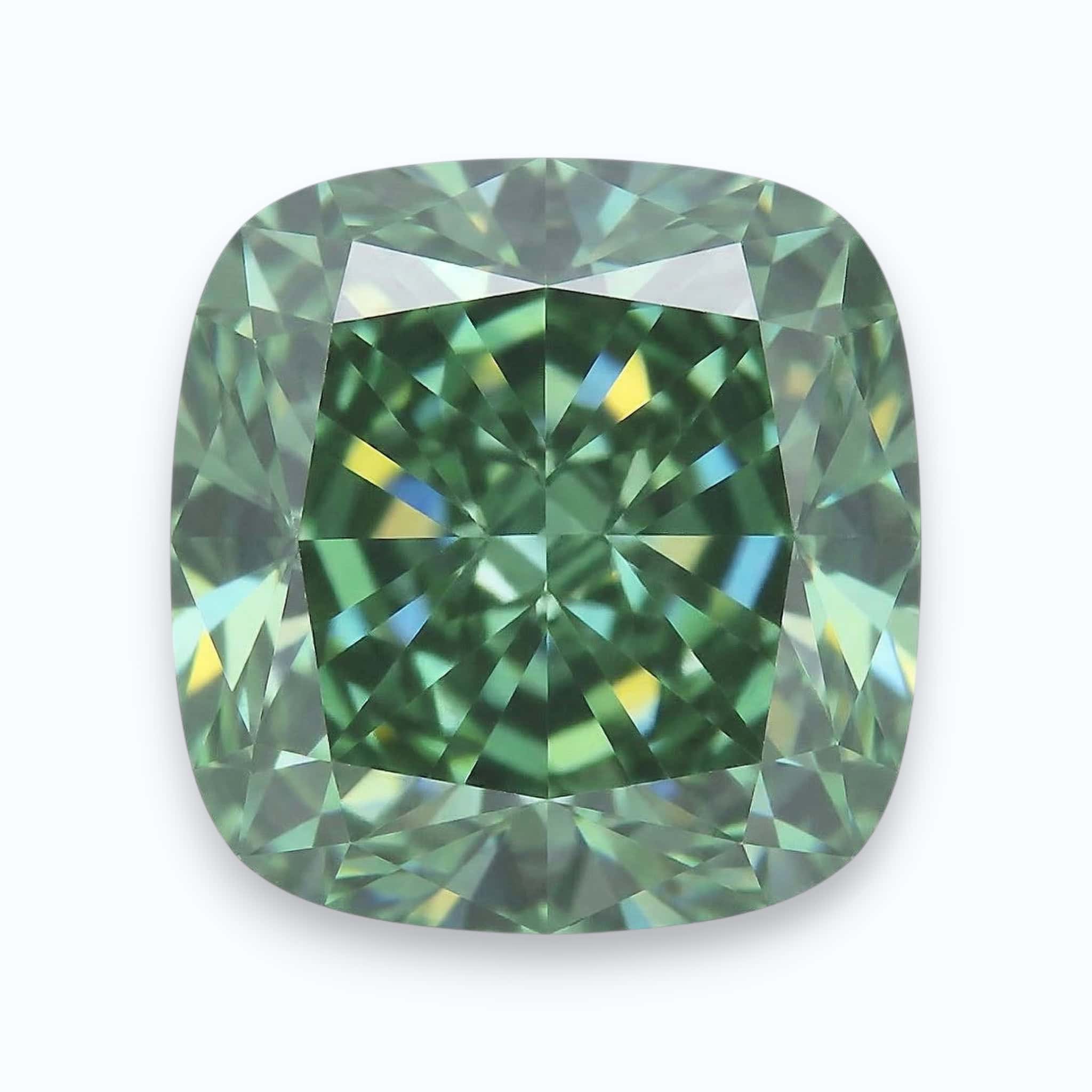 diamant vert en forme de coussin diamant vert en forme de coussin