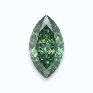 diamant vert de forme marquise
