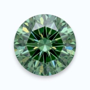 diamant vert de taille ronde