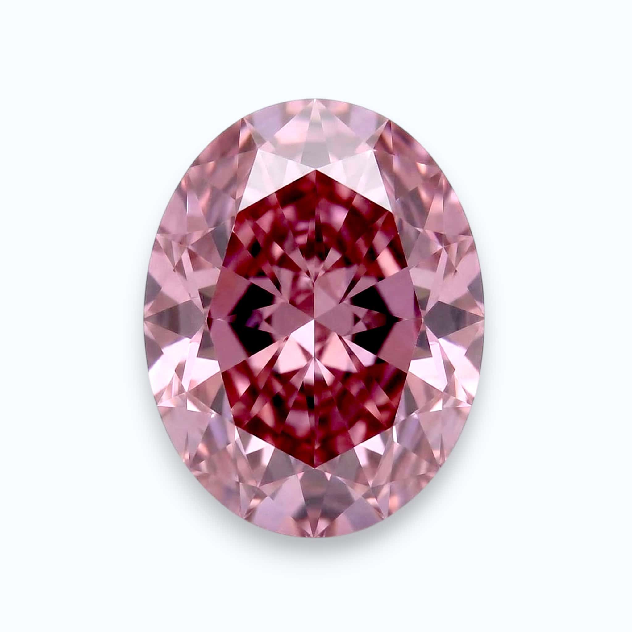 Diamant rose de taille ovale Diamant rose de taille ovale