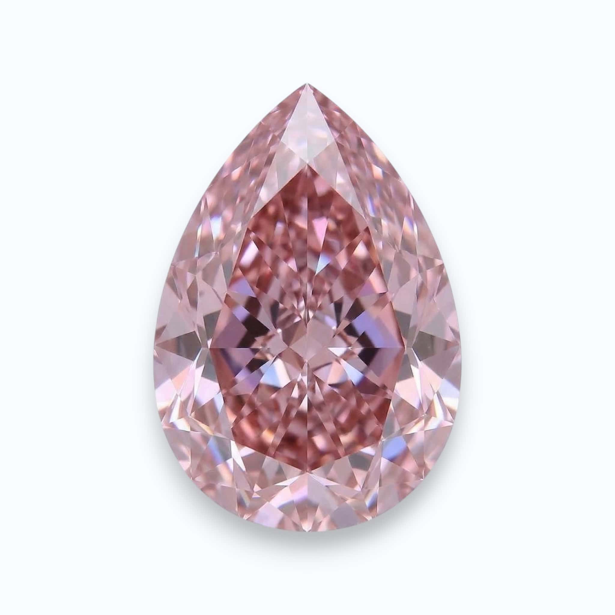 Diamant poire rose Diamant poire rose