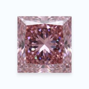Diamant rose de taille princesse