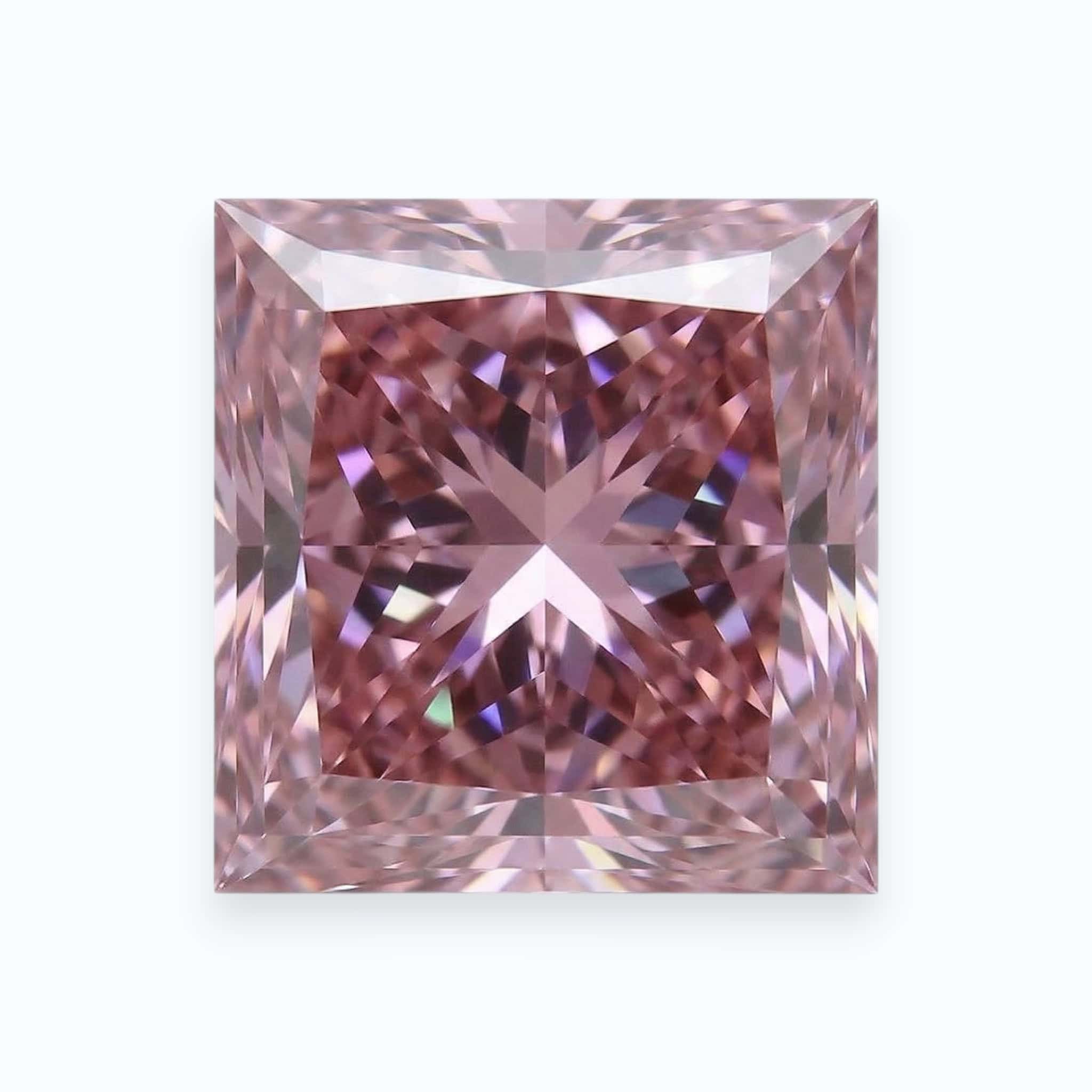 Diamant rose de taille princesse Diamant rose de taille princesse