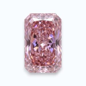 diamant rose de forme rayonnante