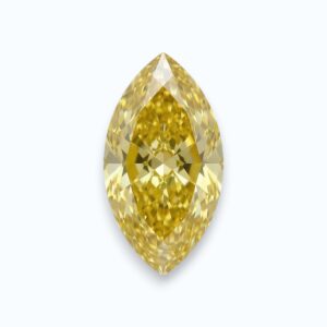 Diamant jaune de forme marquise