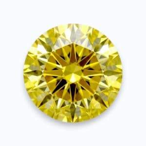 diamant jaune de taille ronde