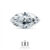 Diamant taille Marquise certifié de 0.27 carat E-SI2