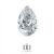 Diamant taille Poire certifié de 0.33 carat E-SI2